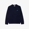 3D Knit Cashmere Crew Neck Sweater
