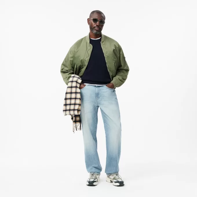 3D Knit Cashmere Crew Neck Sweater