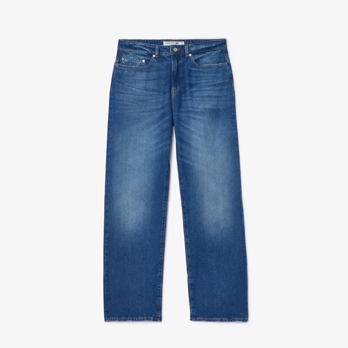 5 Pocket Straight Cut Indigo Jeans