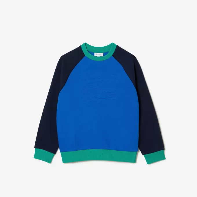 Boys’ Lacoste Branded Colour-Block Sweatshirt