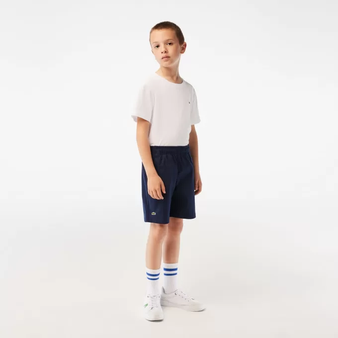 Boy’s Lacoste Lightweight Cotton Gabardine Bermuda Shorts