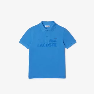 Boys’ Lacoste Organic Cotton Branded Polo Shirt