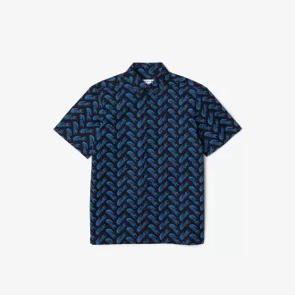 Boys’ Lacoste Short Sleeve Cotton Voile Shirt Boys’ Lacoste Short Sleeve Cotton Voile Shirt