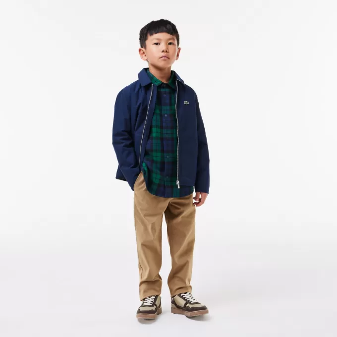 Boys’ Lacoste Stretch Cotton Gabardine Chinos