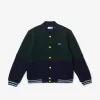 Boys’ Lacoste Striped Organic Cotton Varsity Jacket Boys’ Lacoste Striped Organic Cotton Varsity Jacket