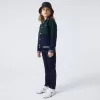 Boys’ Lacoste Striped Organic Cotton Varsity Jacket Boys’ Lacoste Striped Organic Cotton Varsity Jacket