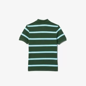 Boys’ Lacoste Striped Piqué Polo Shirt