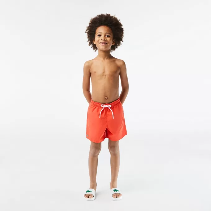 Boys’ Quick-Dry Solid Swim Shorts