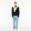 Carded Wool Crew Neck Sweater