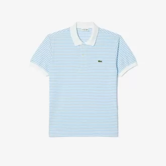 Classic Fit L.12.12 Striped Petit Piqué Polo Shirt