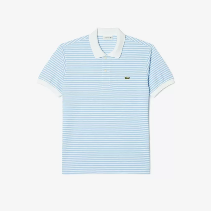 Classic Fit L.12.12 Striped Petit Piqué Polo Shirt