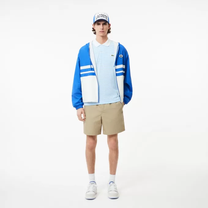 Classic Fit L.12.12 Striped Petit Piqué Polo Shirt