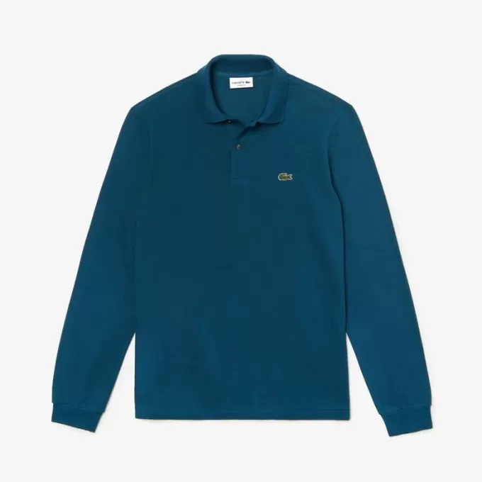 Classic Fit Long Sleeved L.12.12 Polo Shirt