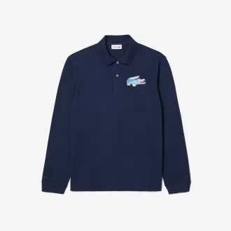 Classic Fit Long Sleeved L.12.12 Polo Shirt