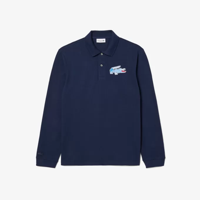 Classic Fit Long Sleeved L.12.12 Polo Shirt