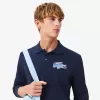 Classic Fit Long Sleeved L.12.12 Polo Shirt