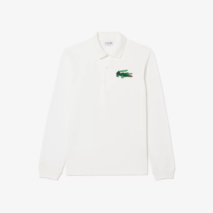 Classic Fit Long Sleeved L.12.12 Polo Shirt