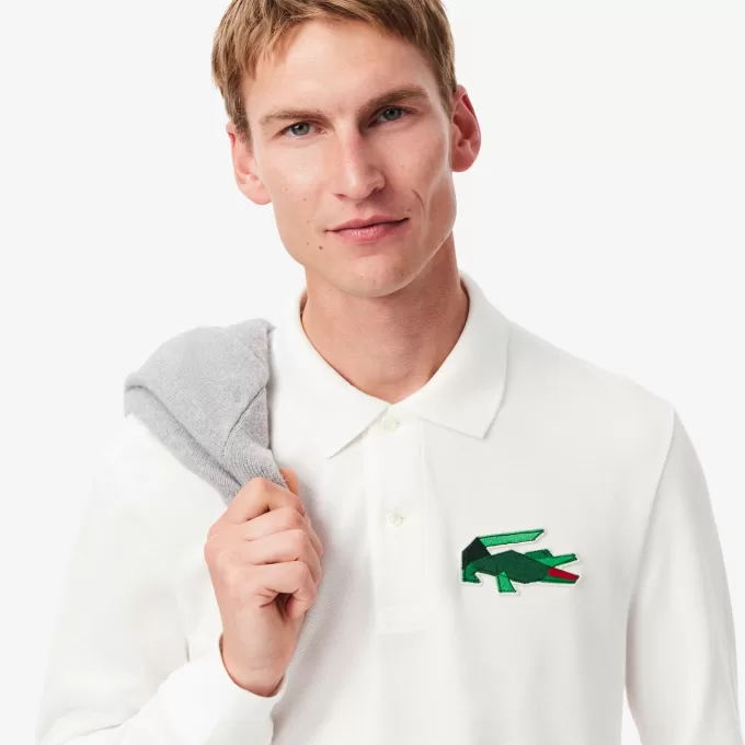 Classic Fit Long Sleeved L.12.12 Polo Shirt