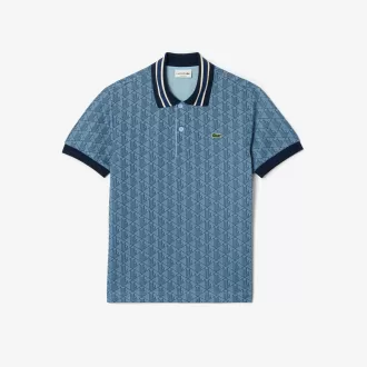 Classic Fit Monogram Jacquard Polo Shirt