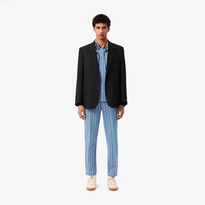 Classic Fit Monogram Jacquard Polo Shirt