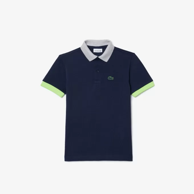Colourblock Piqué Polo Shirt