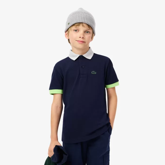 Colourblock Piqué Polo Shirt