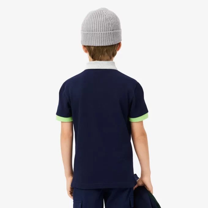 Colourblock Piqué Polo Shirt
