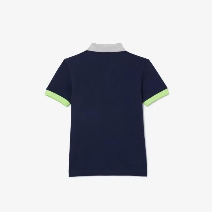 Colourblock Piqué Polo Shirt