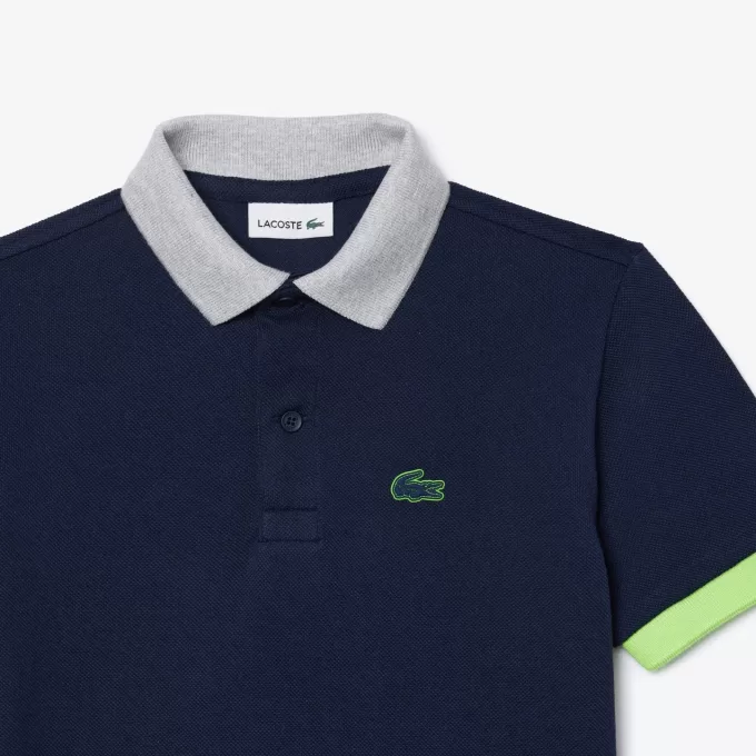 Colourblock Piqué Polo Shirt