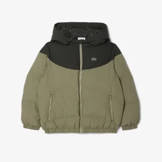 Colourblock Taffeta Puffed Jacket