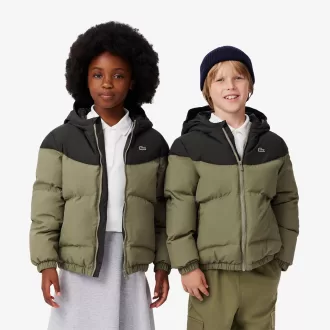 Colourblock Taffeta Puffed Jacket