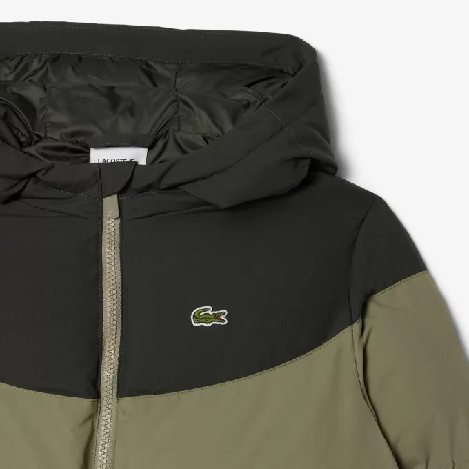 Colourblock Taffeta Puffed Jacket