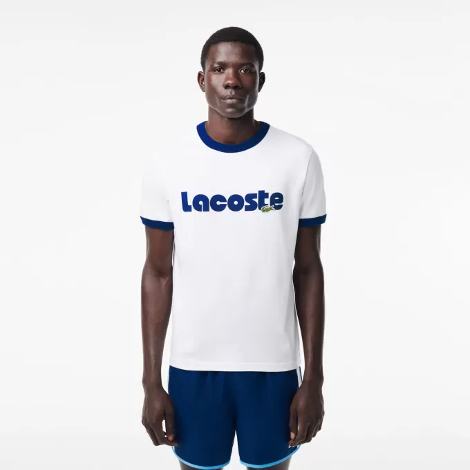 Contrast Accent Printed T-shirt