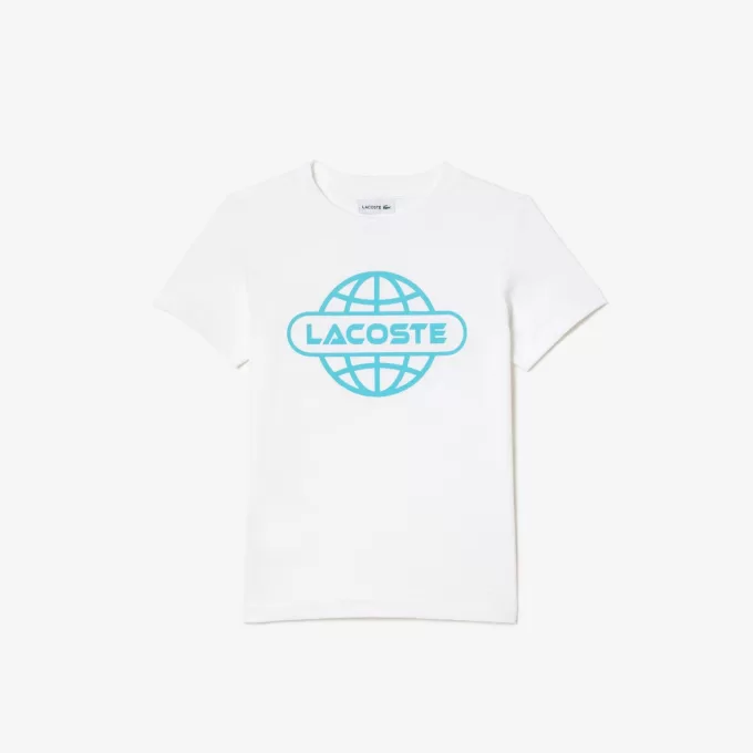 Cotton Jersey Planet Print T-shirt