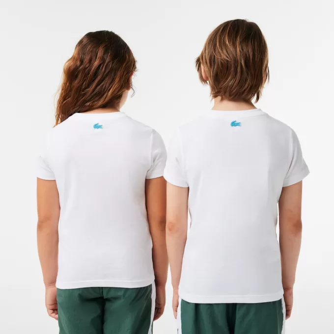 Cotton Jersey Planet Print T-shirt