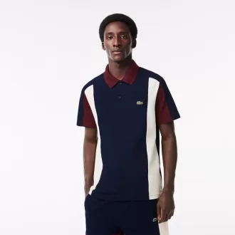 Cotton Piqué Colourblock Polo Shirt