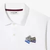 Cotton Piqué L.12.12 Badge Detail Polo Shirt