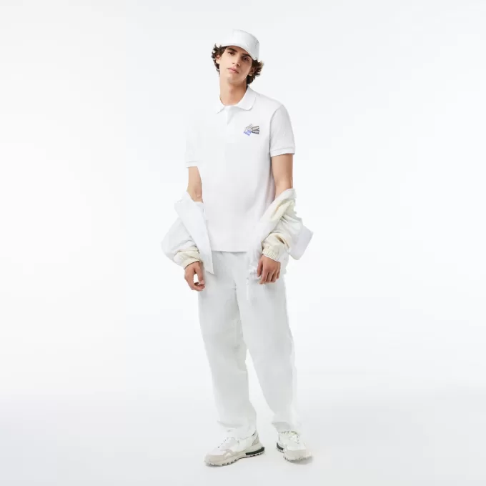 Cotton Piqué L.12.12 Badge Detail Polo Shirt