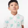 Cotton Piqué Print Polo Shirt