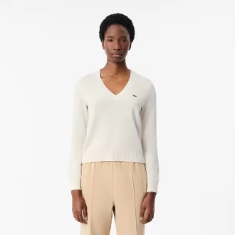 Cotton V Neck Sweater