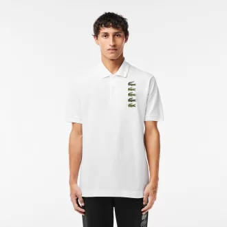 Croc Badge Piqué Polo Shirt