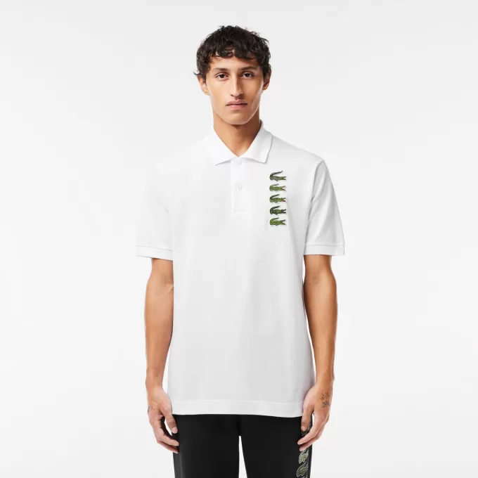 Croc Badge Piqué Polo Shirt