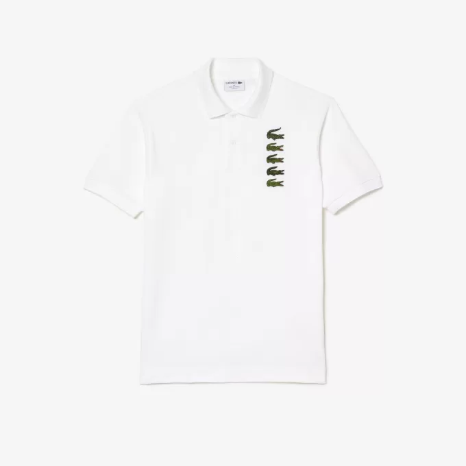 Croc Badge Piqué Polo Shirt