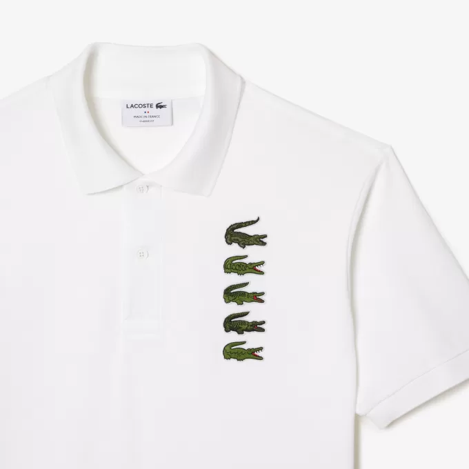 Croc Badge Piqué Polo Shirt