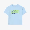 Crocodile Print Cotton T-shirt
