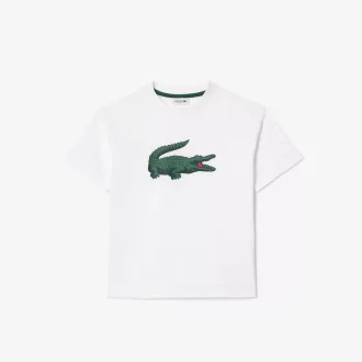 Crocodile Print Cotton T-shirt Crocodile Print Cotton T-shirt