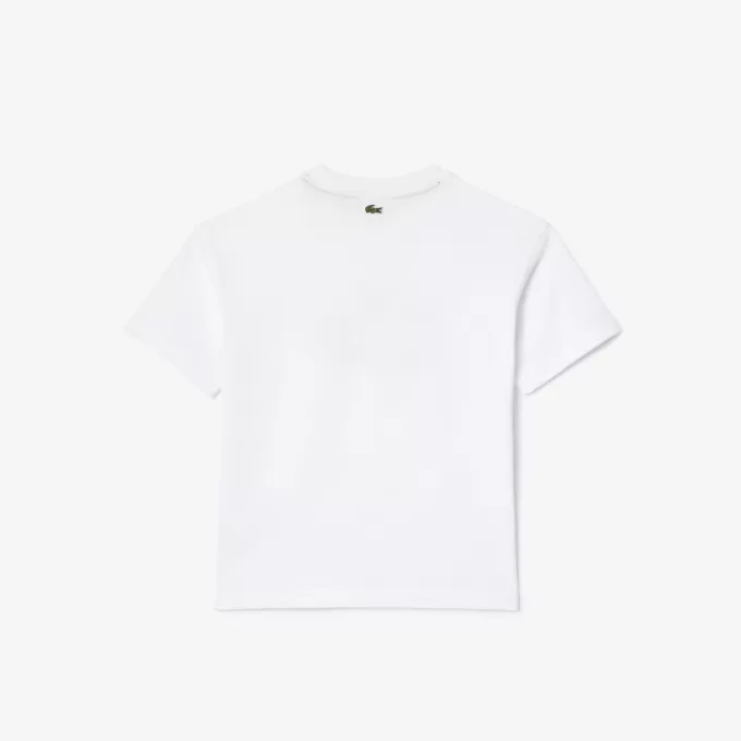 Crocodile Print Cotton T-shirt