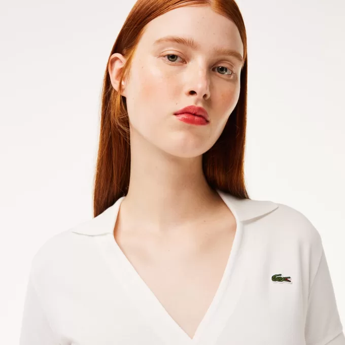 Crossover Stretch Piqué Polo Shirt