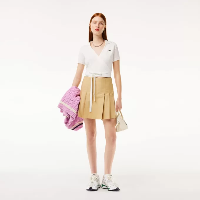 Crossover Stretch Piqué Polo Shirt