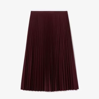 Elastic Waist Fluid Pleated Skirt